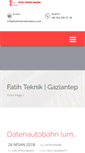 Mobile Screenshot of fatihteknikmakina.com